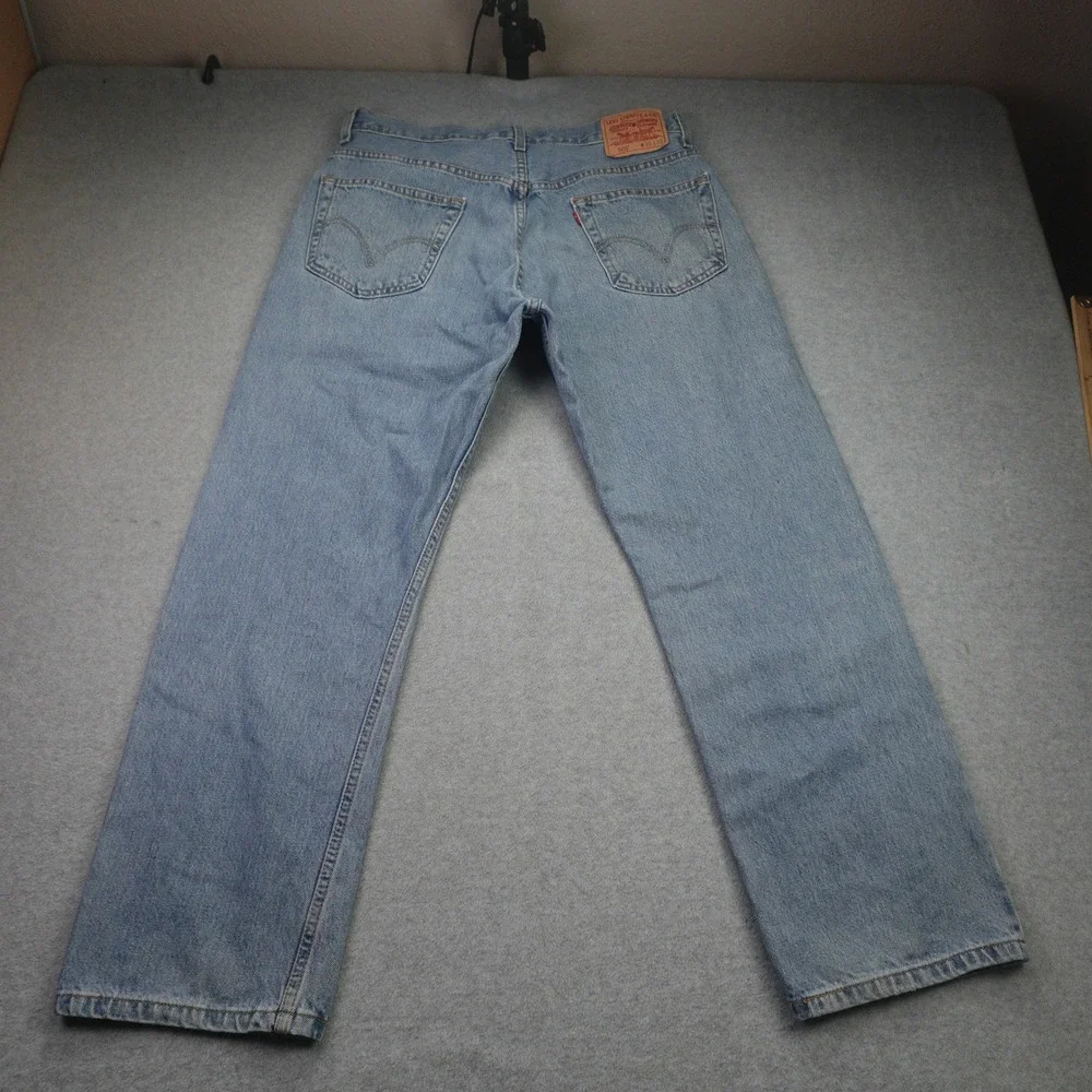 Levi's‎ 505 Jeans Mens 36x30 Light Wash Regular Fit Straight Leg Denim